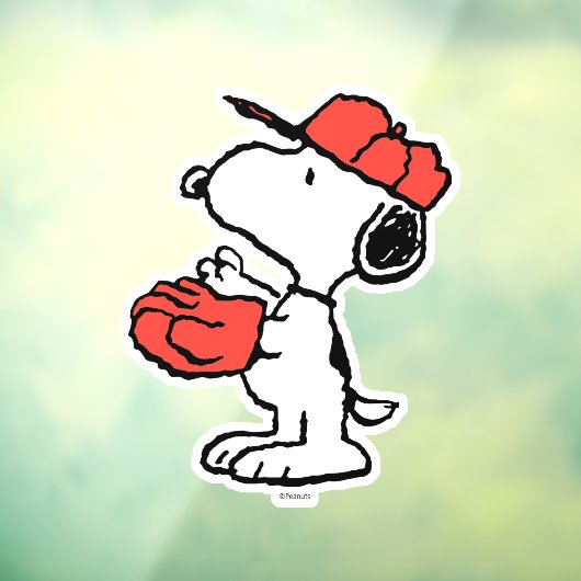 Peanuts | Snoopy Making the Catch Raamsticker (Vel 3)