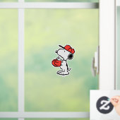 Peanuts | Snoopy Making the Catch Raamsticker (Huis)