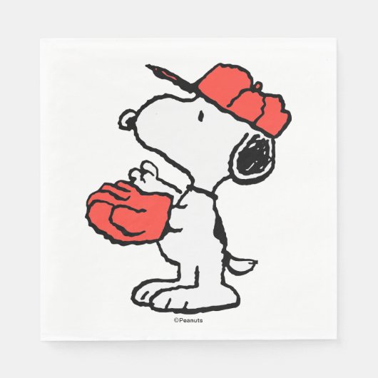 Peanuts | Snoopy Making the Catch Servet (Voorkant)