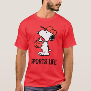 Peanuts   Snoopy Making the Catch T-shirt
