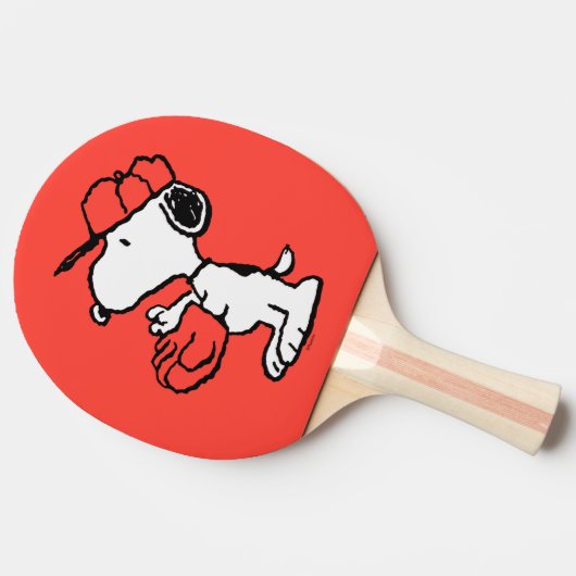 Peanuts | Snoopy Making the Catch Tafeltennisbatje (Zijkant)