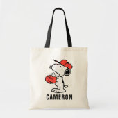 Peanuts | Snoopy Making the Catch Tote Bag (Voorkant)