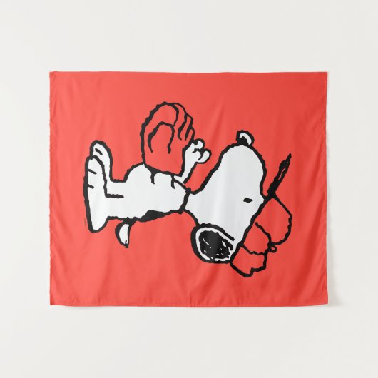 Peanuts | Snoopy Making the Catch Wandkleed (Voorkant (horizontaal))