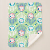 Peanuts | Snoopy Mint Green Deco Dreams Sherpa Deken (Voorkant)