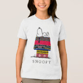 Peanuts | Snoopy Mixtape Hondenhok Tri-Blend Shirt (Voorkant)