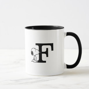 Peanuts Snoopy Monogram F Mok