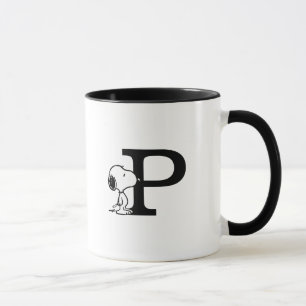 Peanuts Snoopy Monogram P Mok