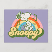 Peanuts | Snoopy Music Rainbow Briefkaart (Voorkant)