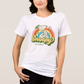 Peanuts | Snoopy Music Rainbow Tri-Blend Shirt (Voorkant)