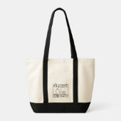Peanuts | Snoopy muzieknoten Tote Bag (Achterkant)