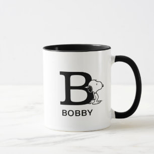 Peanuts Snoopy Naam & Monogram B Mok