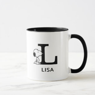 Peanuts Snoopy Naam & Monogram L Mok