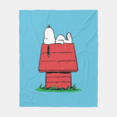Peanuts | Snoopy Napping Fleece Deken (Voorkant)