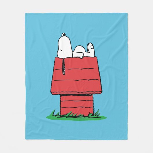 Peanuts | Snoopy Napping Fleece Deken (Voorkant)