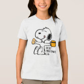 Peanuts | Snoopy OK Maar eerste koffie Tri-Blend Shirt (Voorkant)