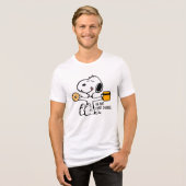 Peanuts | Snoopy OK Maar eerste koffie Tri-Blend Shirt (Voorkant volledig)