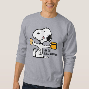 Peanuts Snoopy OK Maar eerste koffie Trui