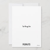 PEANUTS | Snoopy on Black White Comics Kaart (Achterkant)