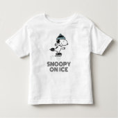 Peanuts | Snoopy op ijs Kinder Shirts (Voorkant)