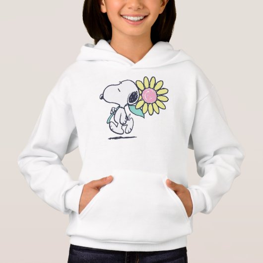 Peanuts Snoopy Pink Daisy Flower (Voorkant)