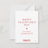 Peanuts | Snoopy Pirate Tattoo Valentine Notitiekaartje (Achterkant)