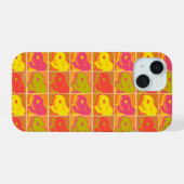 Peanuts | Snoopy Pop Art Patroon iPhone 15 Case (Achterkant horizontaal)