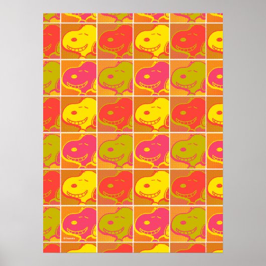 Peanuts | Snoopy Pop Art Patroon Poster (Voorkant)