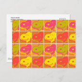 Peanuts | Snoopy Pop Art Pattern Briefkaart (Voorkant / Achterkant)