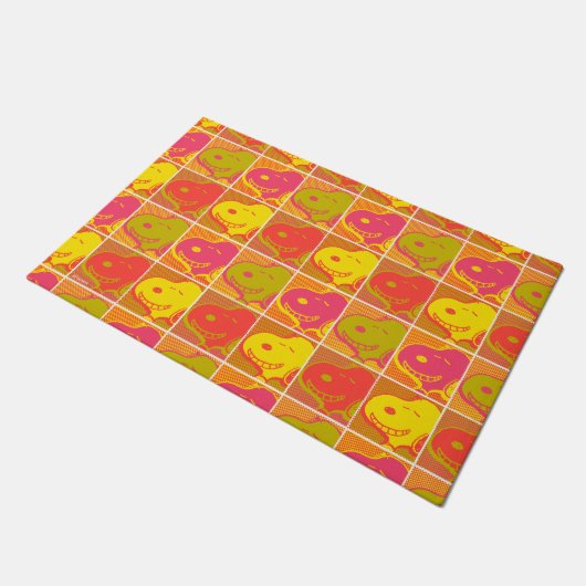 Peanuts | Snoopy Pop Art Pattern Deurmat (Schuin)
