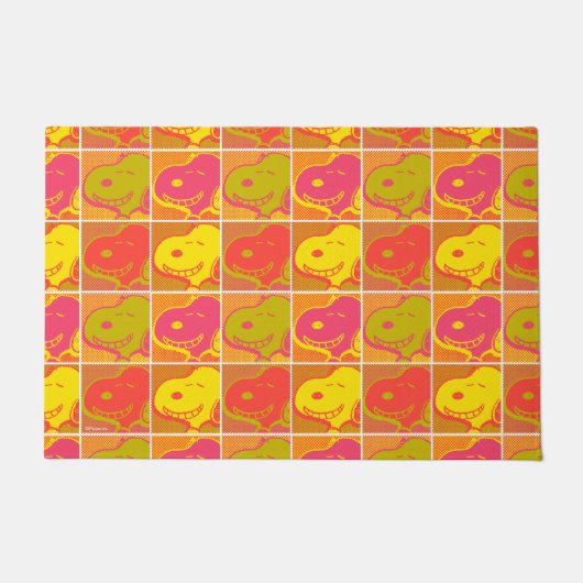 Peanuts | Snoopy Pop Art Pattern Deurmat (Voorkant)