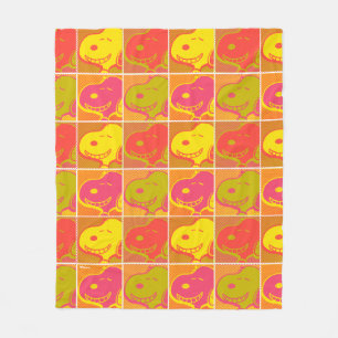 Peanuts   Snoopy Pop Art Pattern Fleece Deken