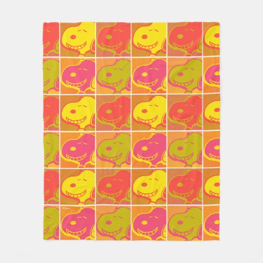 Peanuts | Snoopy Pop Art Pattern Fleece Deken (Voorkant)