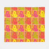 Peanuts | Snoopy Pop Art Pattern Fleece Deken (Voorkant (Horizontaal))