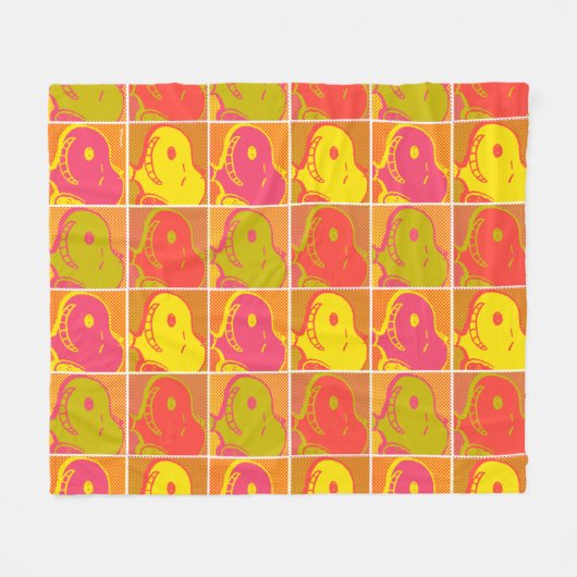 Peanuts | Snoopy Pop Art Pattern Fleece Deken (Voorkant (Horizontaal))