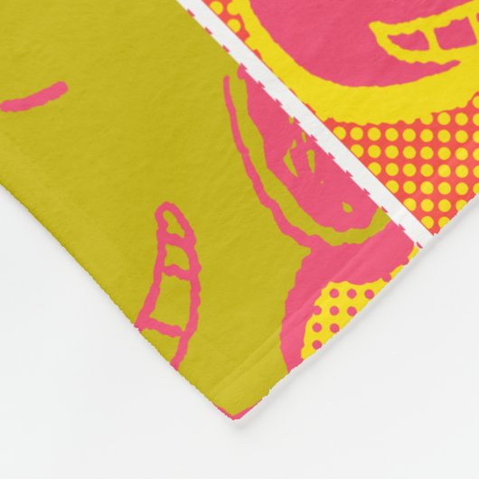 Peanuts | Snoopy Pop Art Pattern Fleece Deken (Hoek)