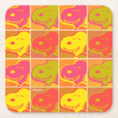 Peanuts | Snoopy Pop Art Pattern Kartonnen Onderzetters (Voorkant)