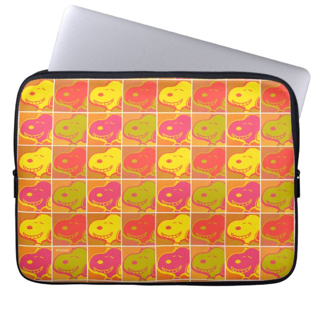Peanuts | Snoopy Pop Art Pattern Laptop Sleeve (Voorkant)