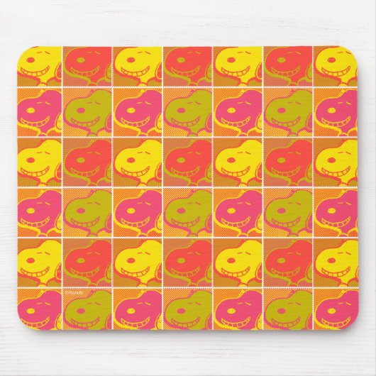 Peanuts | Snoopy Pop Art Pattern Muismat (Voorkant)