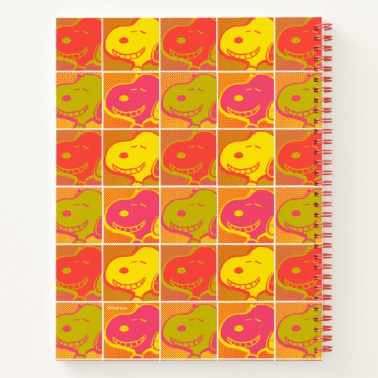 Peanuts | Snoopy Pop Art Pattern Notitieboek (Achterkant)