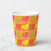 Peanuts | Snoopy Pop Art Pattern Papieren Bekers (Achterkant)