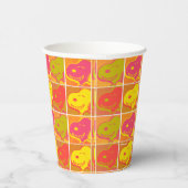 Peanuts | Snoopy Pop Art Pattern Papieren Bekers (Rechts)