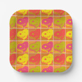 Peanuts | Snoopy Pop Art Pattern Papieren Bordje (Voorkant)