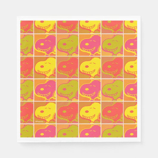 Peanuts | Snoopy Pop Art Pattern Servet (Voorkant)