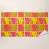 Peanuts | Snoopy Pop Art Pattern Strandlaken (Voorkant)