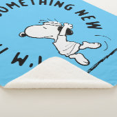 Peanuts | Snoopy probeert iets nieuws Sherpa Deken (3/4)