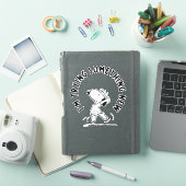 Peanuts | Snoopy probeert iets nieuws Sticker (iPad Cover)