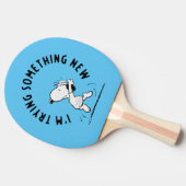 Peanuts | Snoopy probeert iets nieuws Tafeltennisbatje (Zijkant)