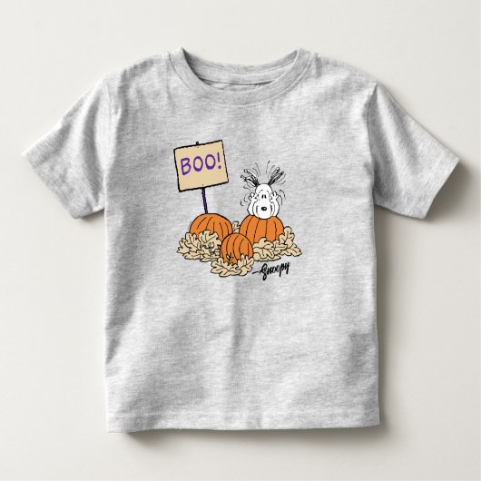 Peanuts | Snoopy Pumpkin Patch Boo! Kinder Shirts (Voorkant)