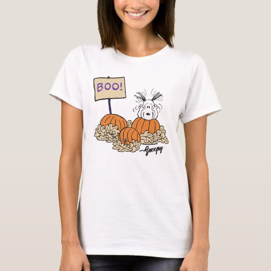 Peanuts | Snoopy Pumpkin Patch Boo! T-shirt (Voorkant)