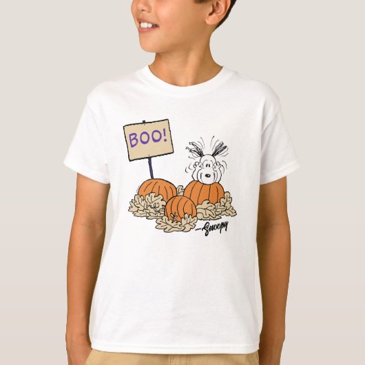 Peanuts | Snoopy Pumpkin Patch Boo! T-shirt (Voorkant)